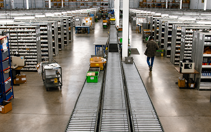 Aerospace parts distribution center upgrade in Texas