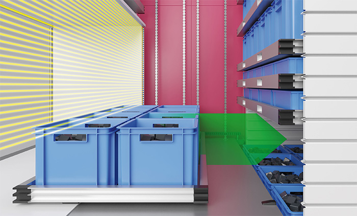 Height sensors help ensure maximum storage density within your VLM.