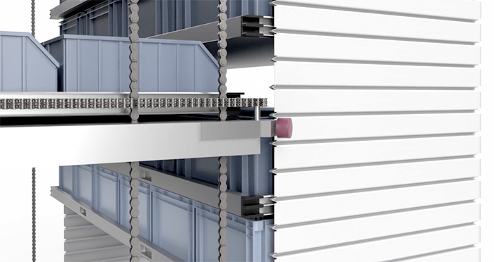inset view of lean lift chain and extractors