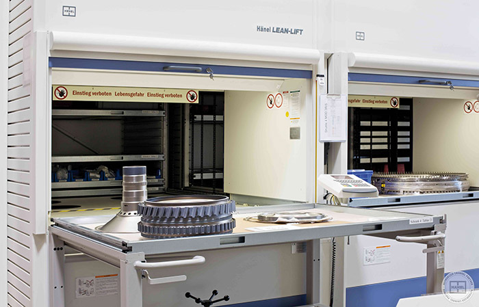 Lean Lift VLM system with aerospace component delivery to access point