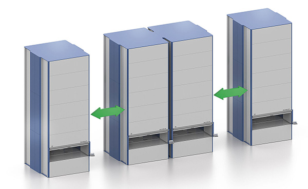 Carousels and VLMs can be expanded up as well as out, resulting in space efficiency gains.