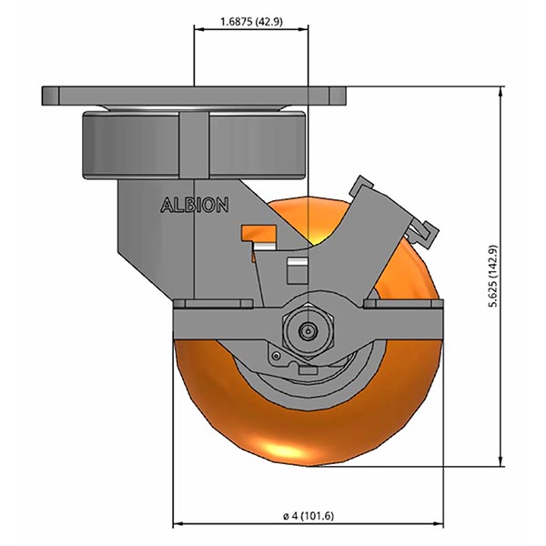 Cisco-Eagle Catalog - Swivel Caster with Side Lock - 4