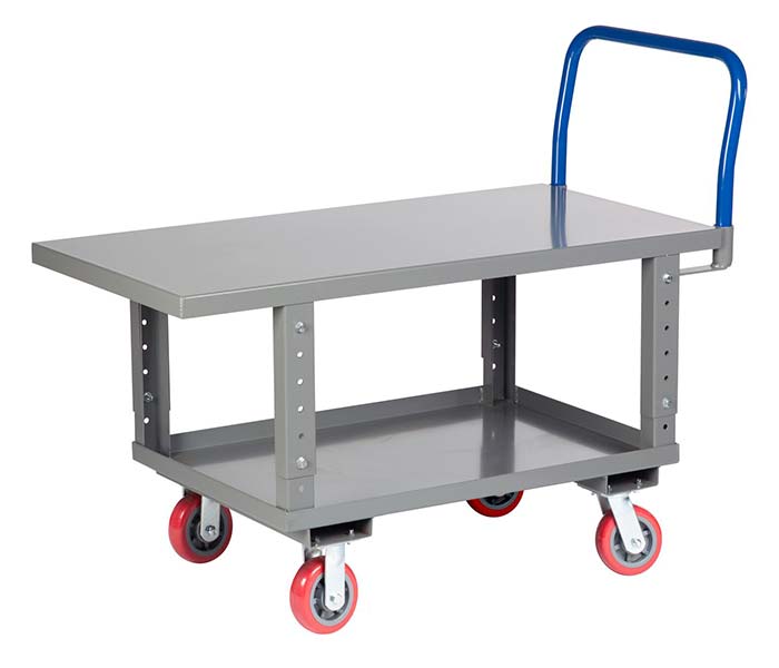 CiscoEagle Catalog Ergonomic Platform Truck 30" x 60" Steel Deck w/ Flush Edges, Lower