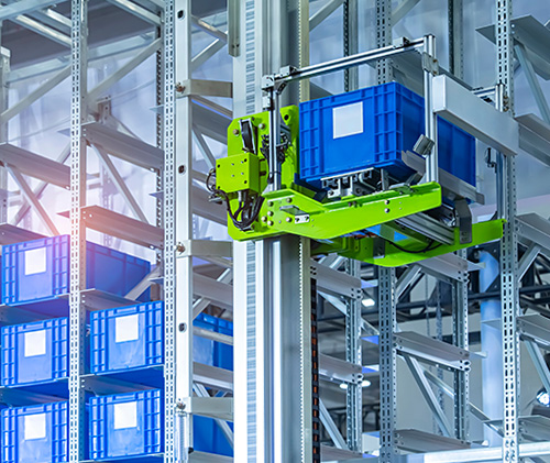 crane-based as/rs moving containers