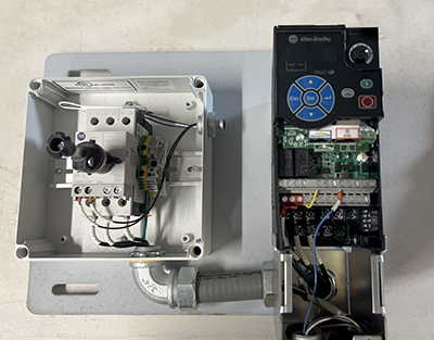 Variable frequency drive production model.