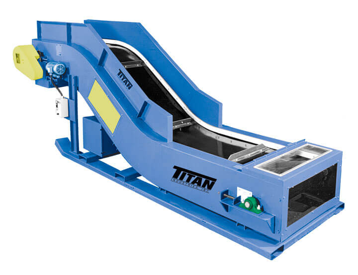 Solid waste chain-edge belt conveyor