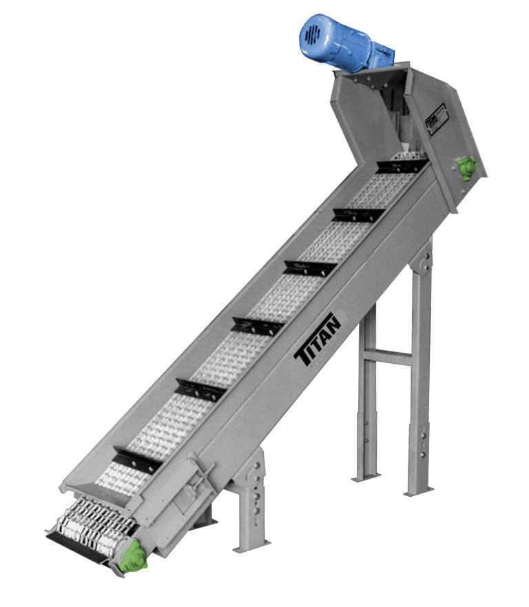 Titan Model 305 inclined wire mesh parts conveyor
