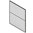 Modular Machine Guard Framed Wire Panel - 5' W x 6' H