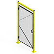 Modular Machine Guard Hinged Door - 3' W x 6' H with 2 Posts