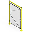 Modular Machine Guard Hinged Door - 4' W x 6' H with 2 Posts