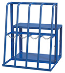 Vertical Bar Storage Rack - 4 Openings&#44; 2 Shelves&#44; 48-1/2&quot;W x 24&quot;D x 61&quot;H&#44; 1&#44;500 lbs. Capacity Per Opening