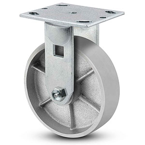 thumbnail image 2 of Hy-Weld 8" Rubber On Cast Iron Swivel Caster - Heavy Duty (Pack Of 4) 2 of 4