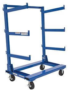 Mobile Cantilever Rack - Single Sided - 48-9/16"W x 30"D x 64-11/16"H