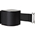 Quick-Attach Upright-Mounted Retractable Belt Barrier - Adjustable Clips, 18' Belt
