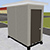 Pre-assembled Equipment Storage Building - Dove Gray, 4'W x 8'3"L x 8'H Int. Dimensions