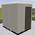 Pre-assembled Equipment Storage Building - Dove Gray, 6'W x 8'3"L x 8'H Int. Dimensions