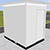Pre-assembled Equipment Storage Building - White, 6'W x 8'3"L x 8'H Int. Dimensions