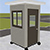 Pre-assembled Guard Booth - Dove Gray, 4' x 4' x 8' Interior Dimensions