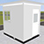 Pre-assembled Guard Booth with Through-Wall HVAC - White, 6' x 8'3" x 8' Interior Dimensions