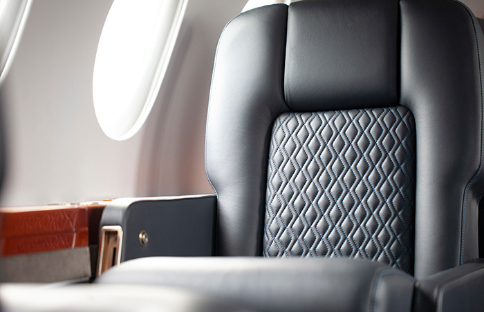 Custom seat finish