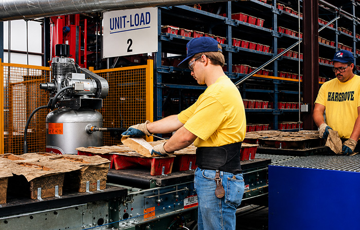 Automated storage system at Hargrove Manufacturing