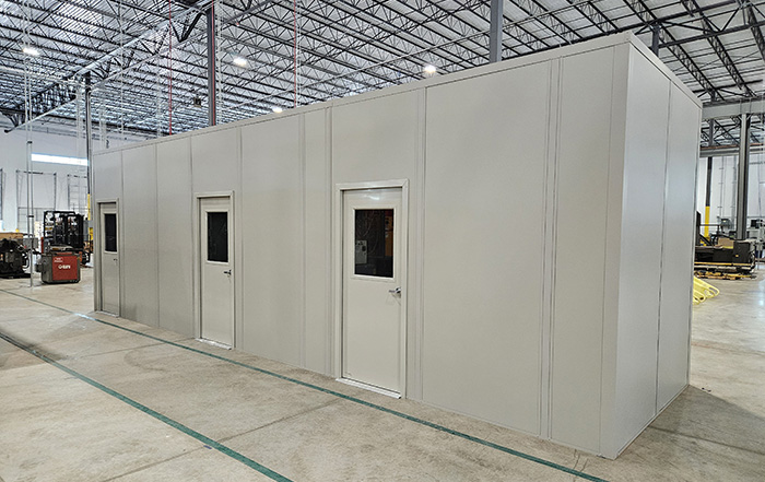 Modular office for a San Antonio heavy manufacturing operation