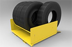 Tire storage load carrier for Prostak high density storage system