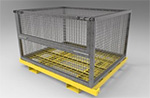 Cage container load carrier for Prostak high density storage system
