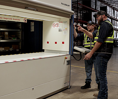 Cisco-Eagle technicians with a Hanel Lean-Lift